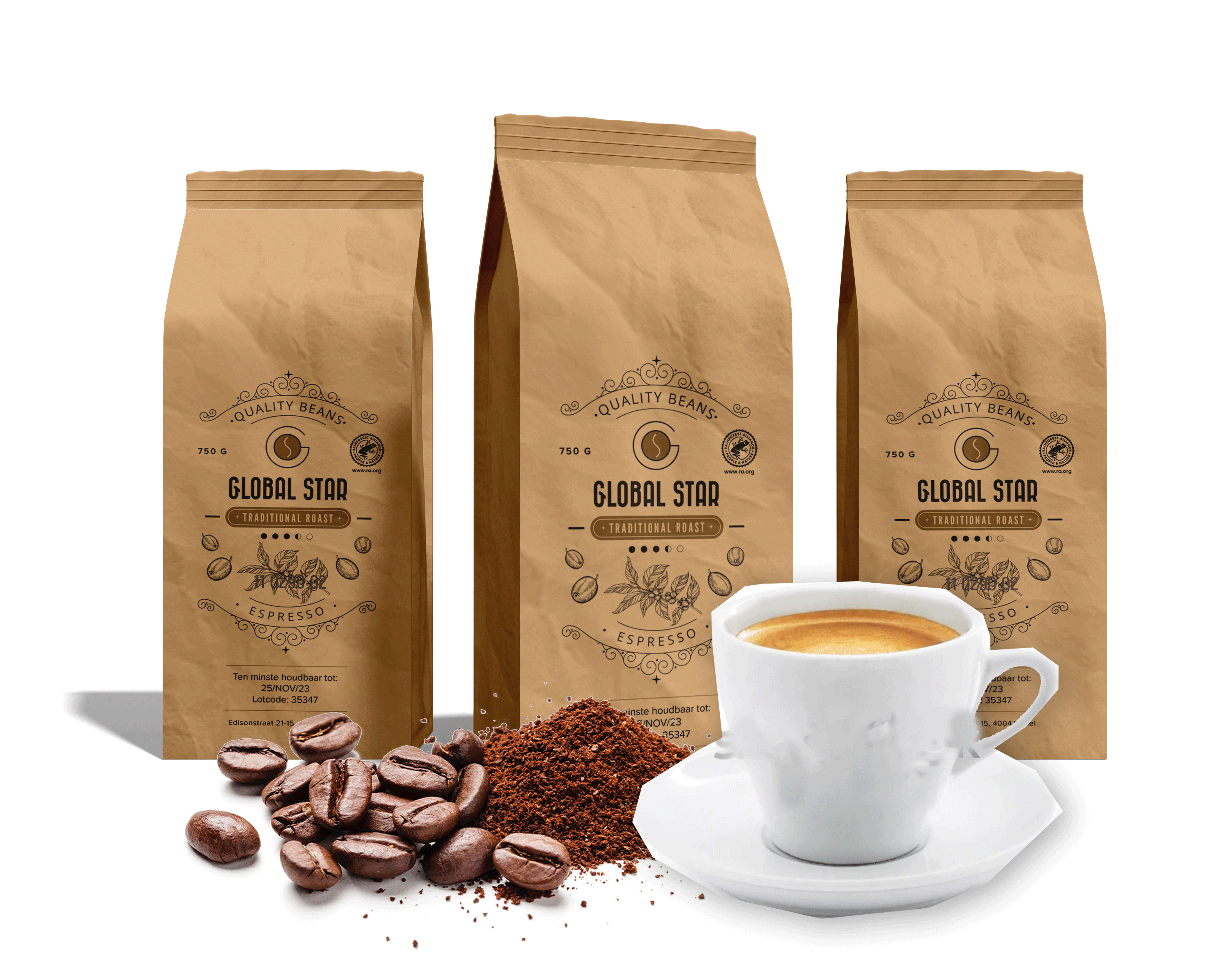 Koffie Traditional Roast - M011t290 coffee bag packaging 02 3 - 1000701