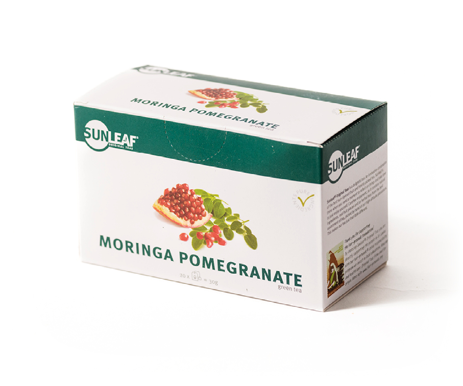 Sunleaf Greentea Moringa Pomegranate 1,5 gr - Tea moringa pomegranate - 3000116